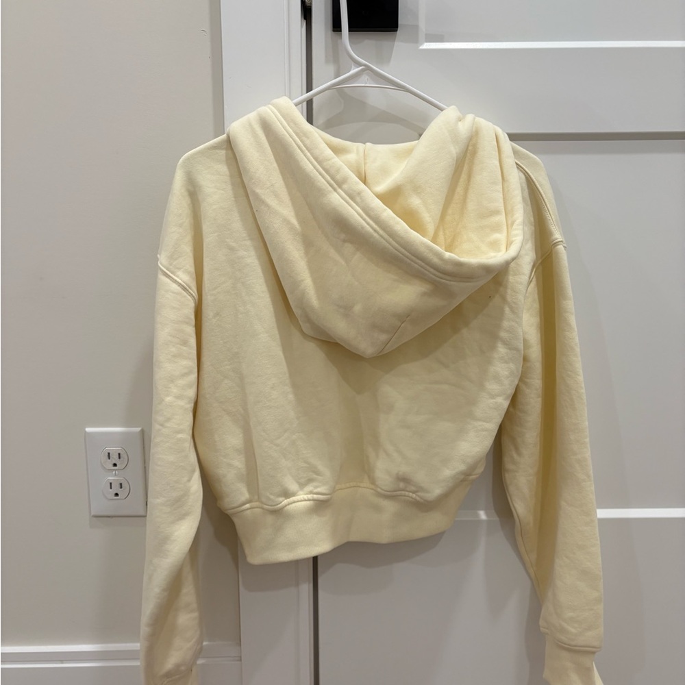 Athleta Yellow Forever Fleece Cropped Full Zip Size XXS - Picture 6 of 10